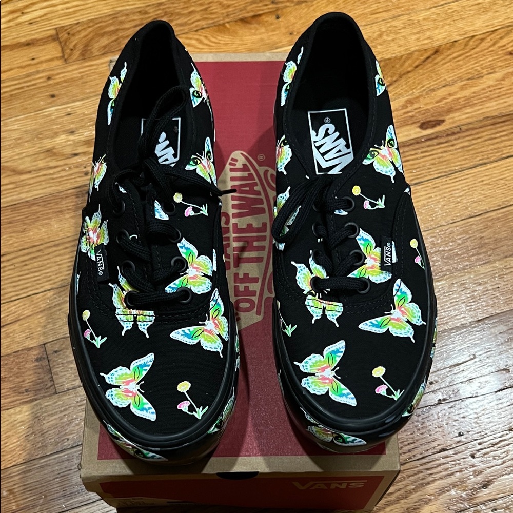 Vans Authentic Stac Morph Blackout Goth Multicolor Butterfly Glow In The Dark